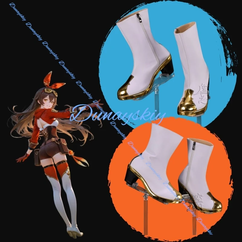 

Amber Cosplay Genshin Impact Boots Female Game Character Role Play Shoes Halloween Party Carnival Costume Footwear