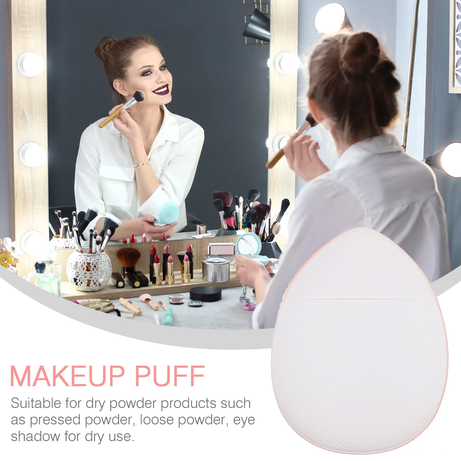 20 stuks mini make-up bladerdeeg poederdons comfortabele huidvriendelijke snelle concealer applicator voor gezichtspoeder schoonheidsspons