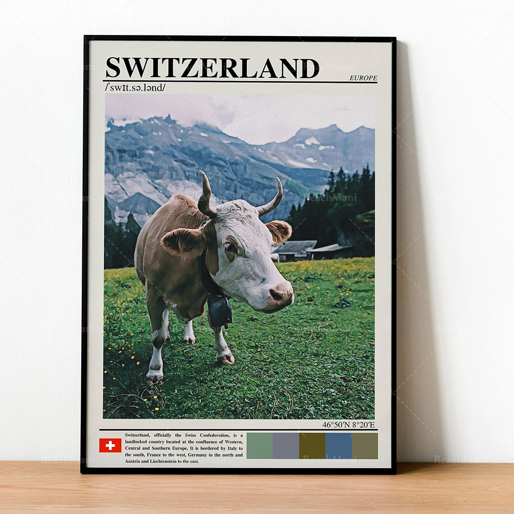 Póster de viaje de Praga, Eslovaquia, St Ives, Inglaterra, Kiev, Ucrania, Positano, España, Gales, Capri, Italia, Madeira, Portugal, Coventry
