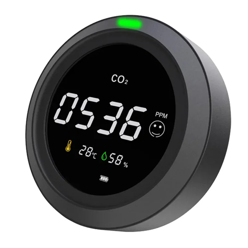 1 шт. PTH-5 мониторы углекислого газа NDIR CO2 датчик черный пластик с датчиком температуры и влажности