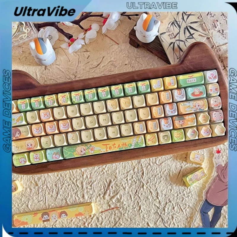 natsume's-book-of-friends-keycap-142-touches-mao-soa-theme-hautement-anime-motif-de-dessin-anime-keycap-clavier-mecanique-keycap-cadeaux