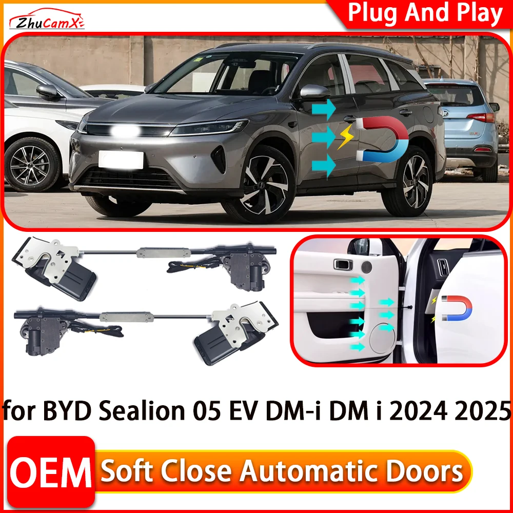 

for BYD Sealion 05 EV DM-i DM i 2024 2025 Automatic Electric Soft Close Door Closer Power Closing Door Comfort Closing System