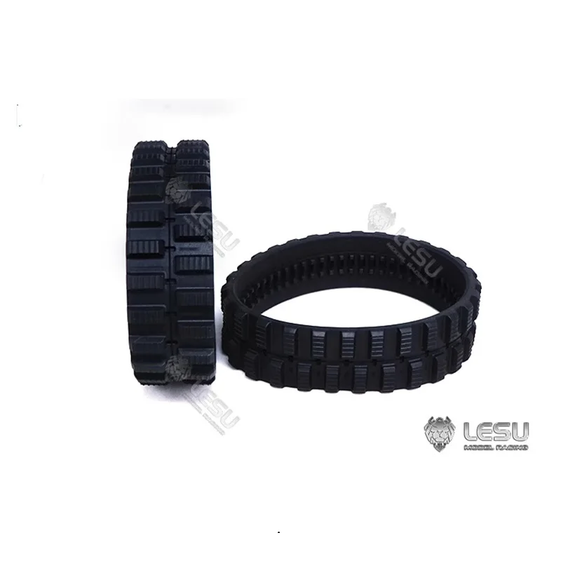 1/14LESU simulation model Engineering crawler small Bobcat loader rubber track strip modified