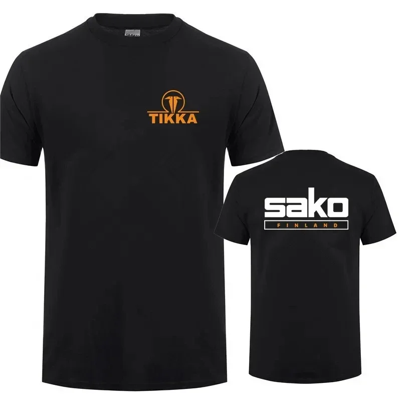 Tikka By Sako Finland Firearms T Shirts Tees Casual Short Sleeve Cotton Man Tshirt