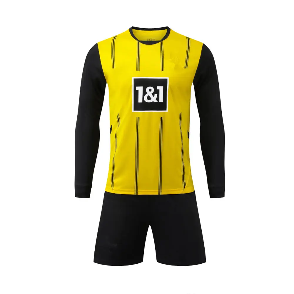 new sports suit boy girl Dortmundes Fans shirt football Training wear games  aldult Kids Long sleeve Jersey Kit