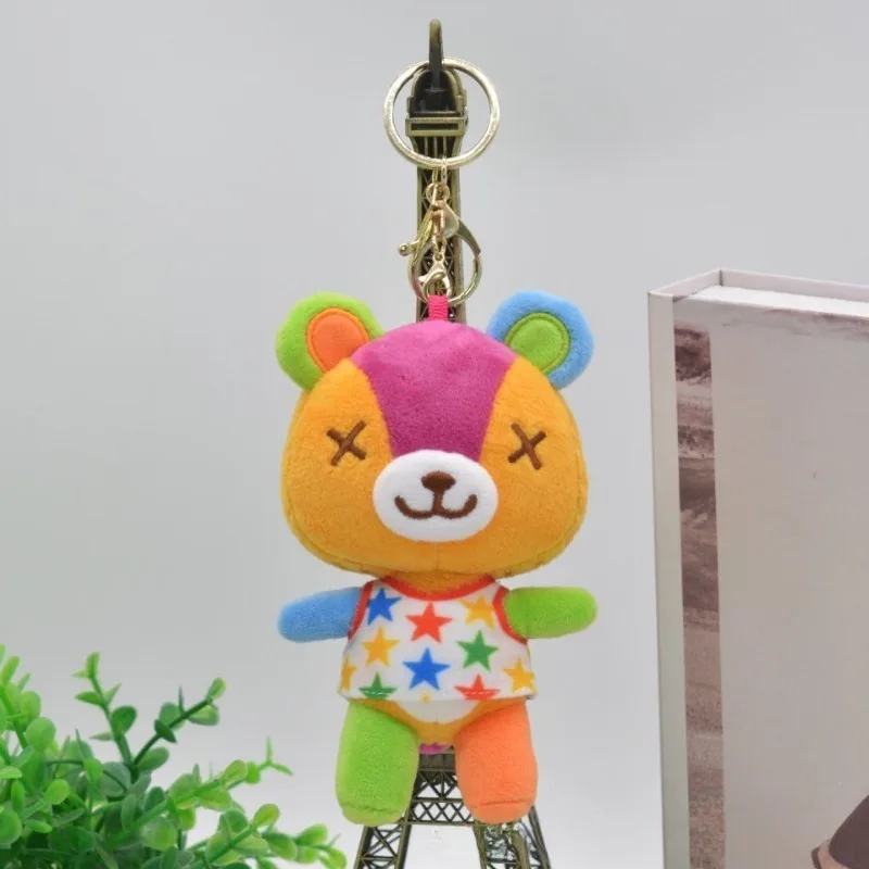 Animal Crossing Plushes Cute Keychain Anime Figure Isabelle KK Brewster Judy Stuffed Animals Car Keyring Kawaii Backpack Pendant