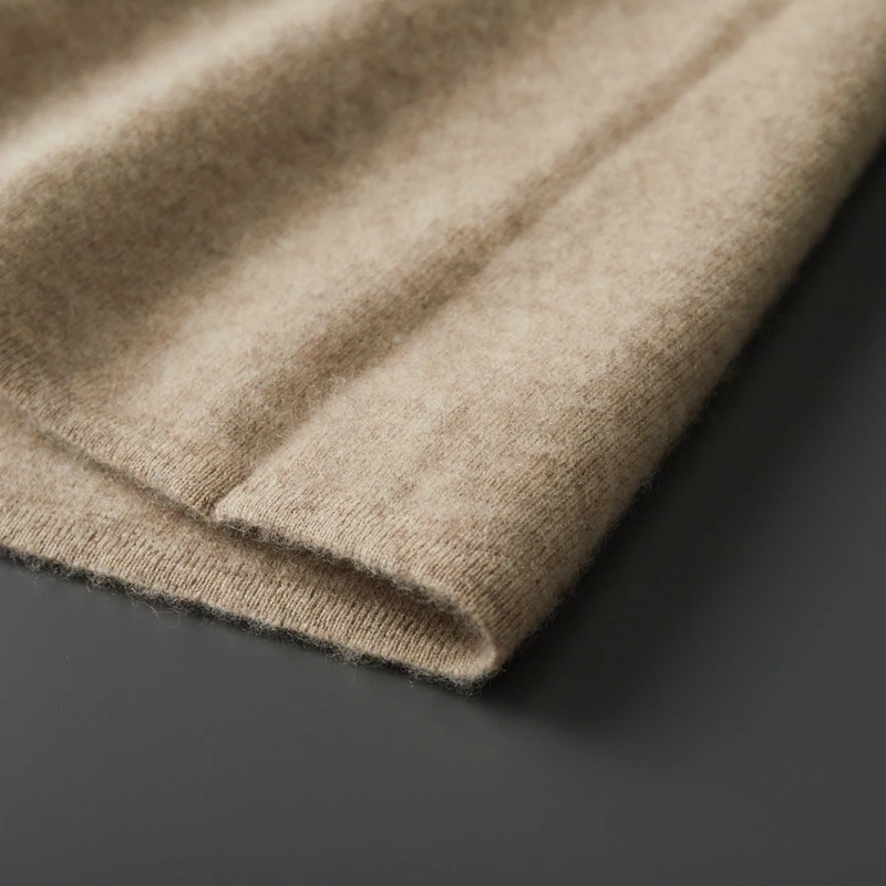 Class A 100% pure cashmere knitted sweater autumn winter men's clothing casual long sleeved cardigan soft and comfortable tops