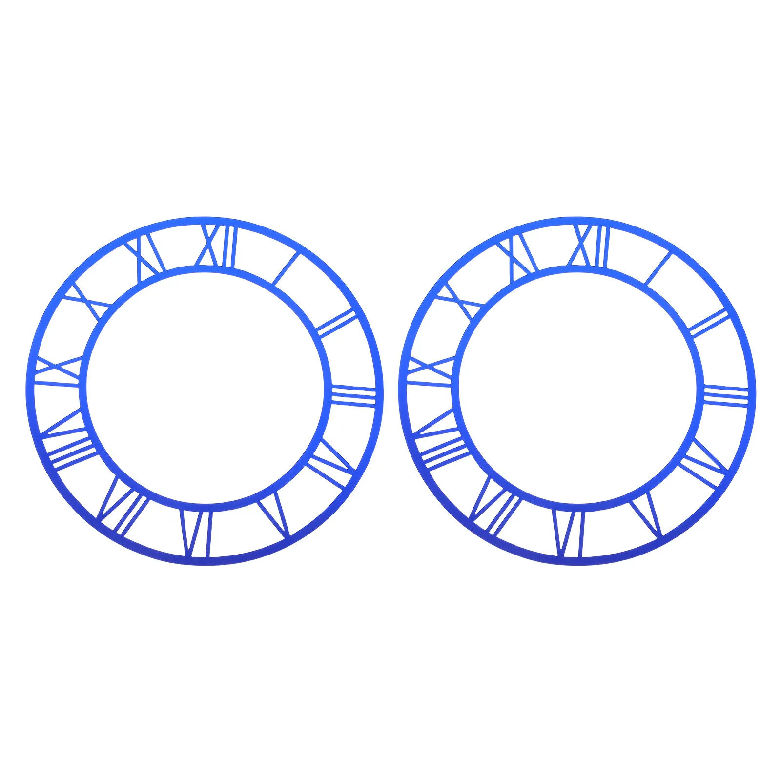 2 шт. акриловые наклейки на настенные часы с римскими цифрами, для офиса и дома