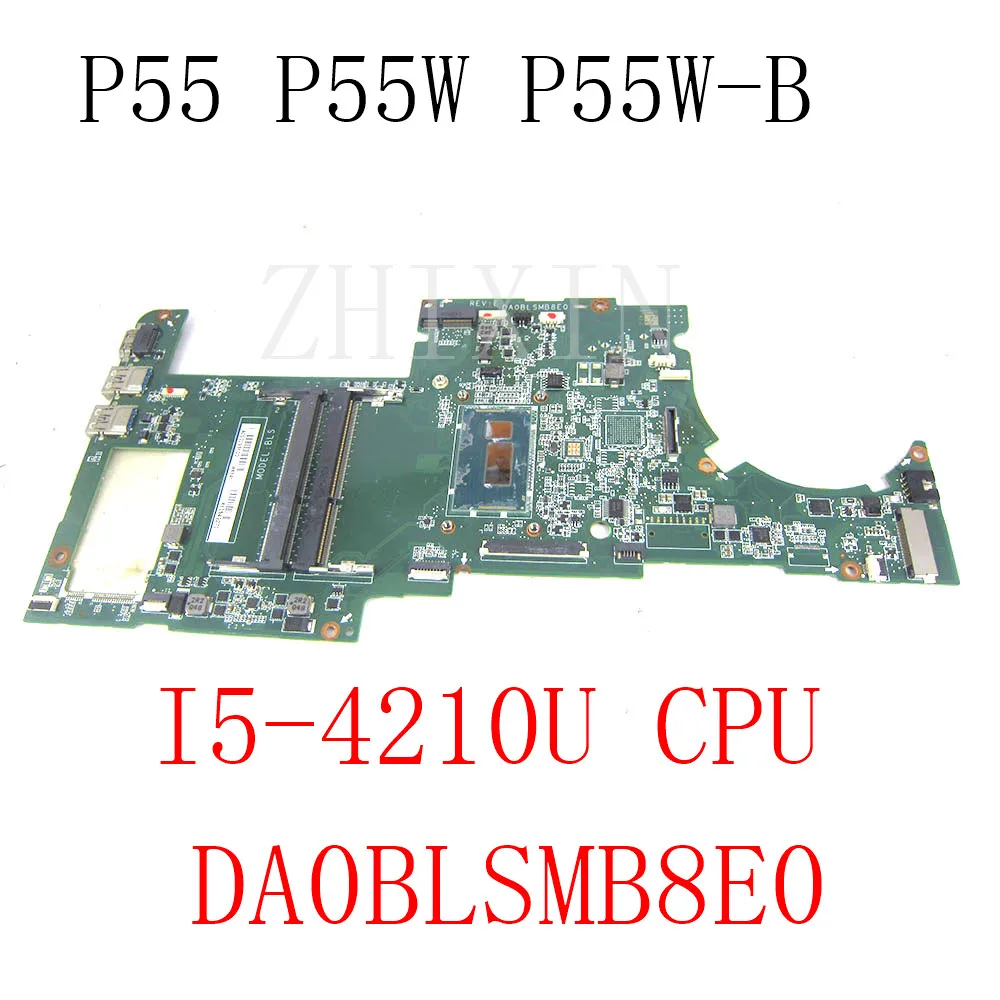 

yourui for Toshiba P55 P55W P55W-B laptop motherboard with I5-4210U CPU DDR3 A000298590 DA0BLSMB8E0 mainboard full test