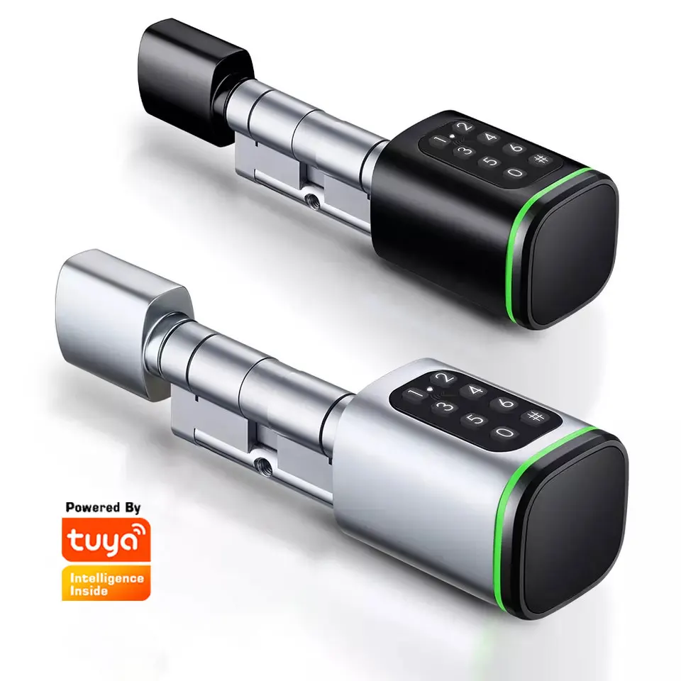 TOPTEQ S1K 2023 New Stylish Cylinder Lock Smart Lock Door Aluminium Ttlock Digital Cabinet Lock