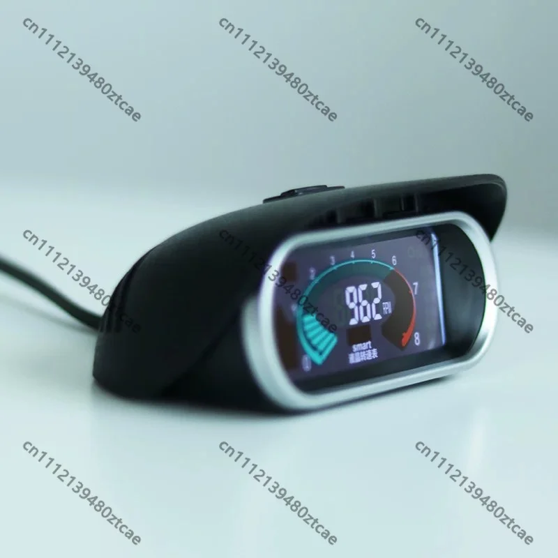9-36V Horizontal LCD Engine Tachometer Universal Modified Electronic RPM Gauge For Truck Construction Vehicle Diesel Engine