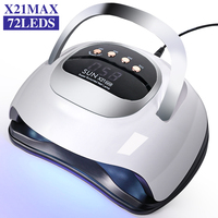 72LED UV Nail Art Lamp Suitable for Curing All Gel Nail Polish Professional Nail Dryer with Timer Auto Sensor Nail Salon Tools