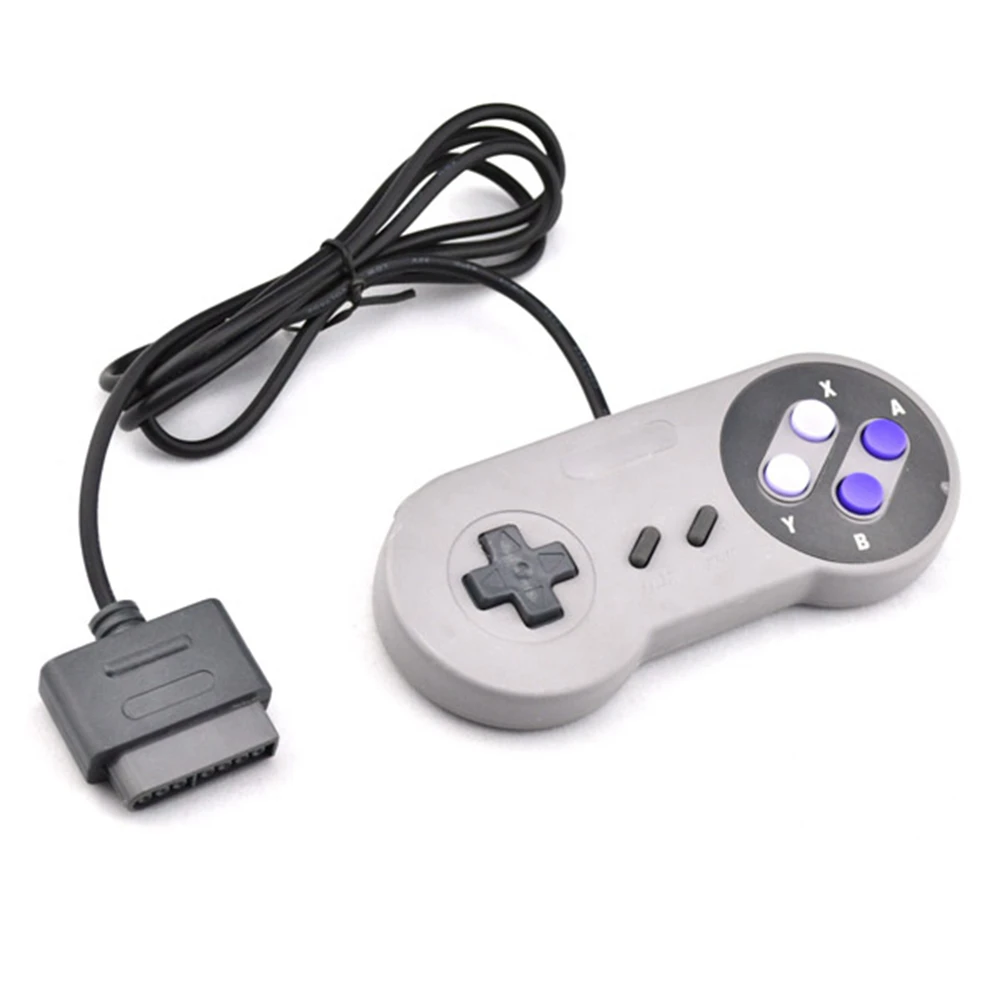 2pcs Wired Game Controller  Gamepad for SNES System Console Control Pad Gamepads