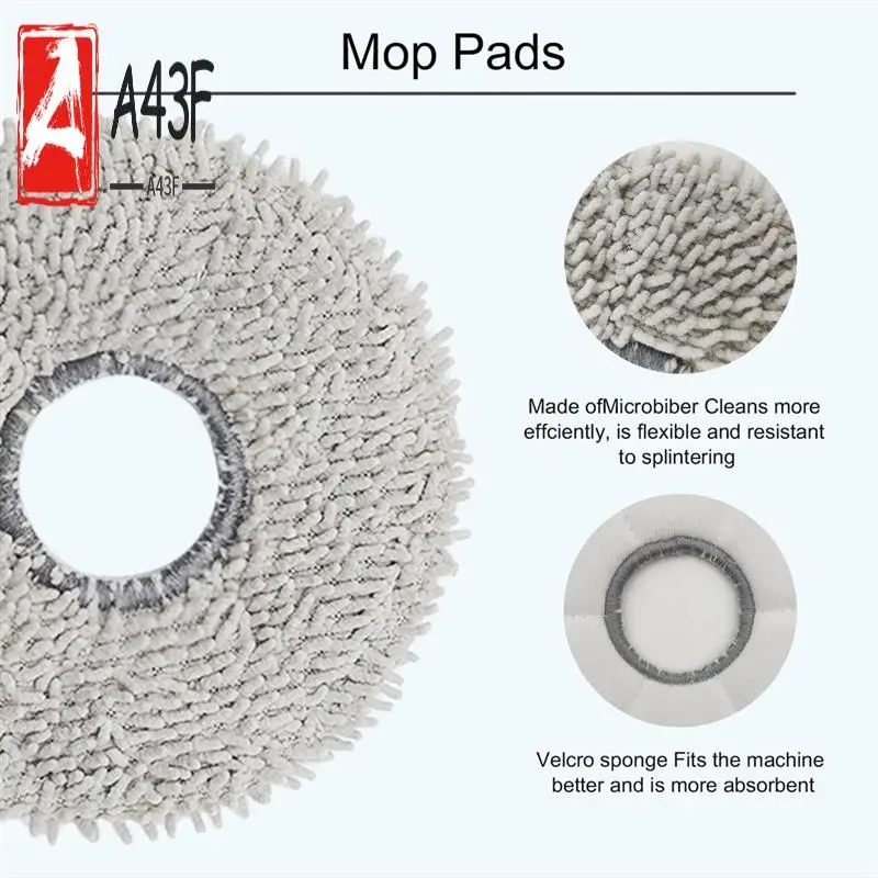

A43F-Replacement Accessory Kit For ECOVACS DEEBOT N30 Omni Robot Vacuum And Mop,Main Brush,HEPA Filters,Side Brushes,Dust Bag