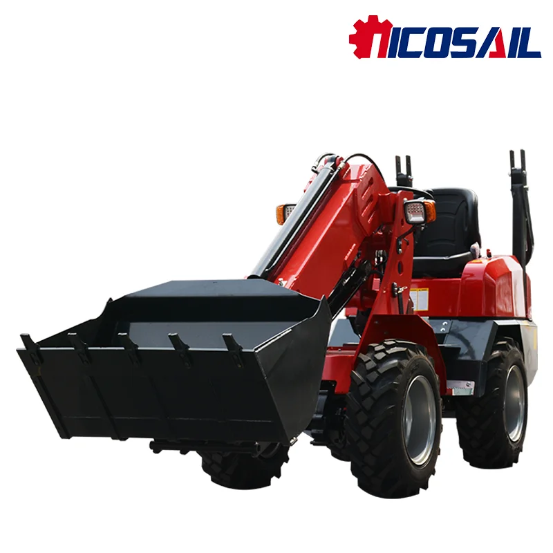 Customized Earth moving Machinery Mini Sliding Loader KZL918 Wheel Sliding Loader for Sale Telescopic Arm Sliding Loader Quick D