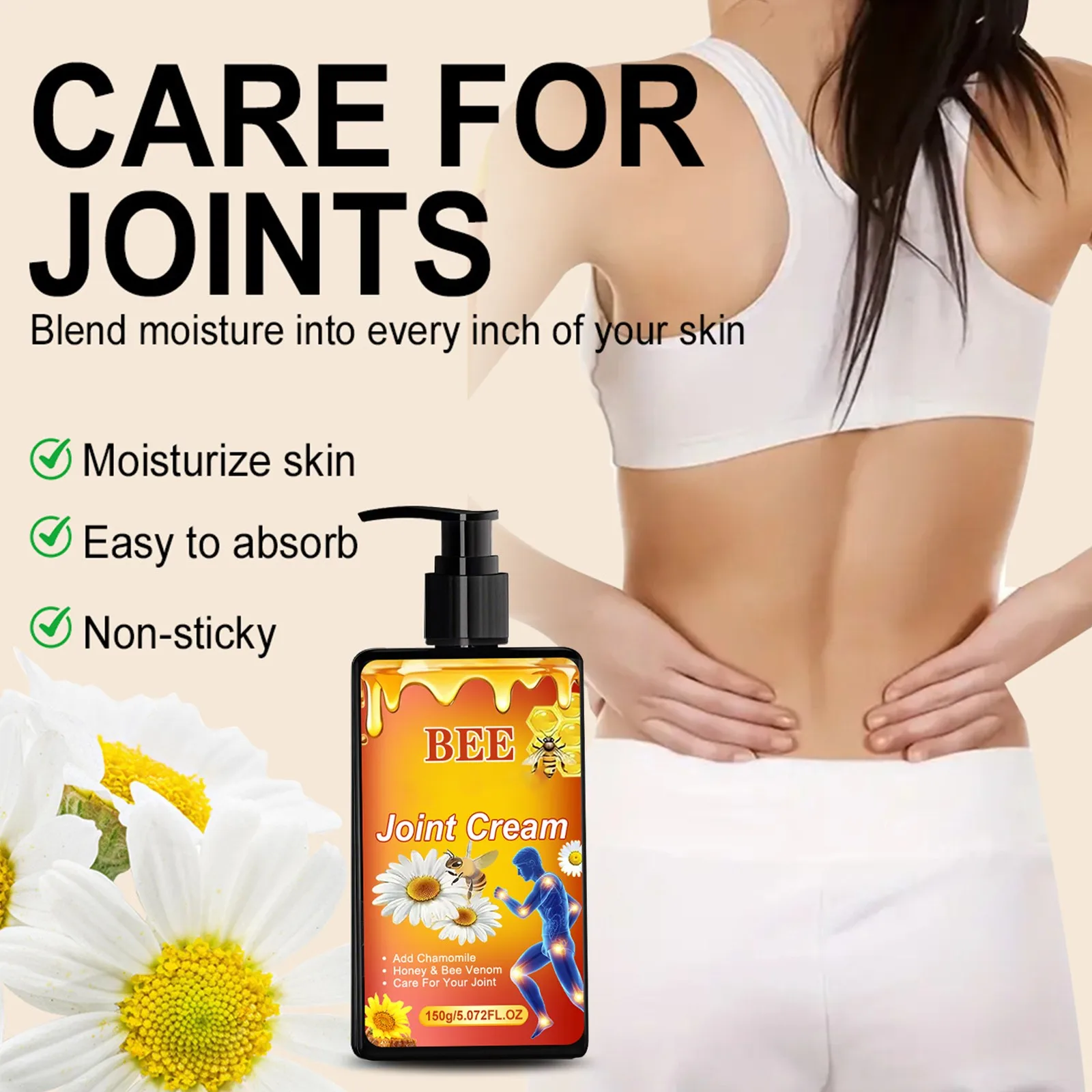 

100g Joint Bee Care Balm Full Body Joint Relief Moisture Comfort Balm Integrated With Apitherapy Joint Care For Feet Joints