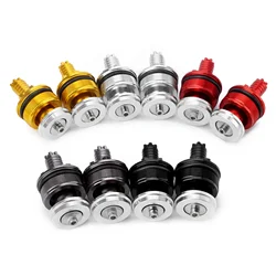 2Pcs 41mm Motorcycle CNC Aluminum Front Shock Absorber Screw Fork Cover Cap Preload Adjuster Bolts for Yamaha YZF R3 R25 2013-16