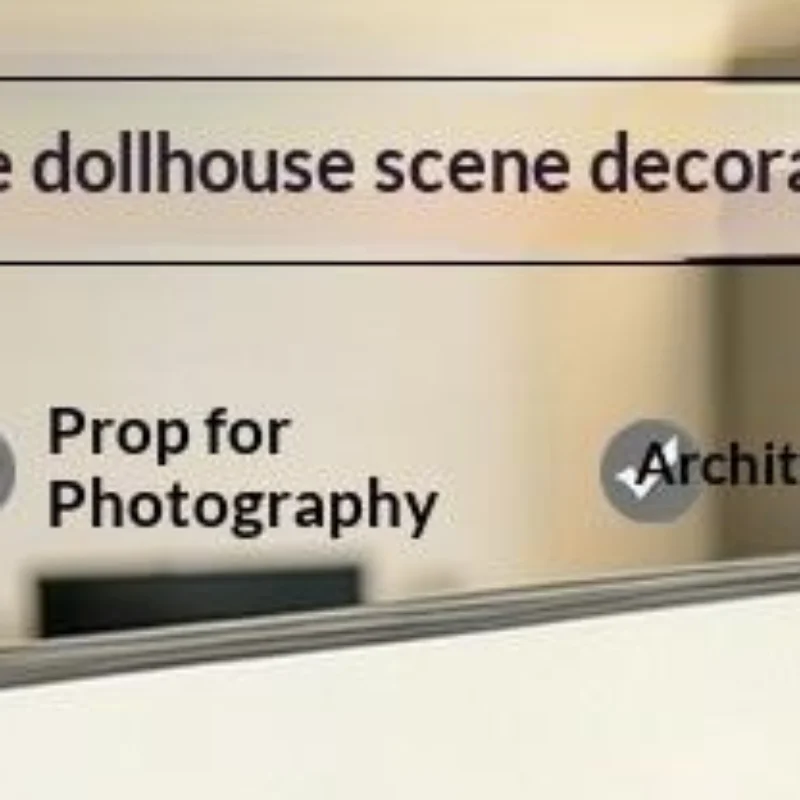 Realistic Mini Desktop Computer Model For Dollhouse Decor Sandtable Photo Props Office Computer Scene Decoration