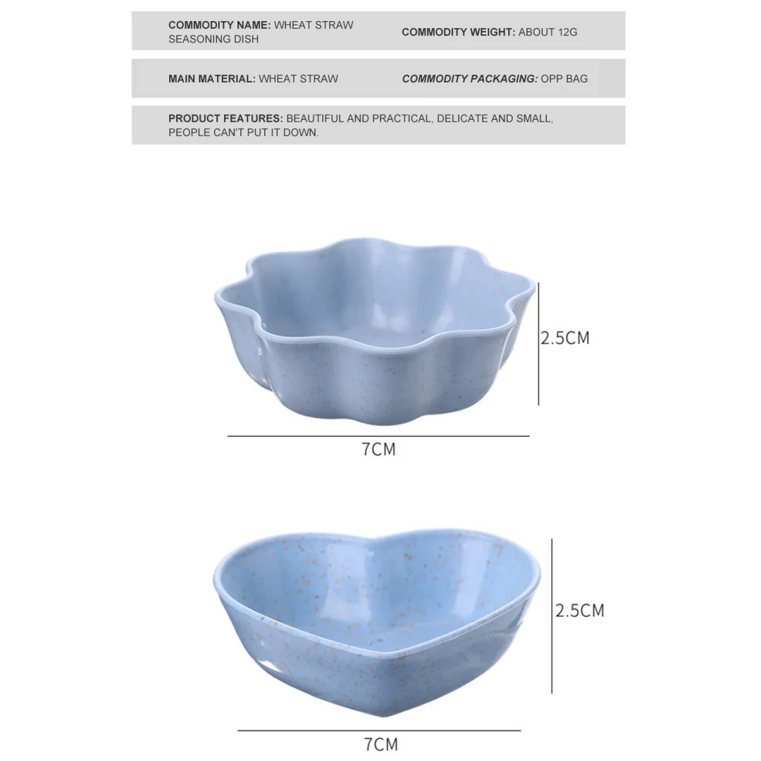 Tableware Small Bowl Heart Shape Creative Kitchen Accessories Appetizer Plates Lightweight For Kitchen Tools Hot Wholesale Bowl