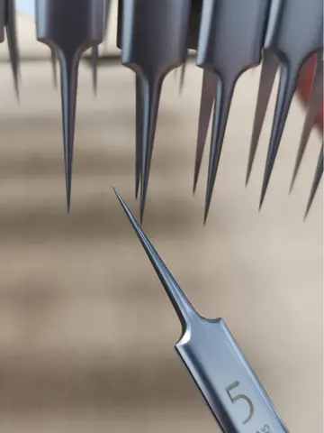 German Ultra-fine No. 5 Cell Pimples Blackhead Clip Tweezers Beauty Salon Special Scraping & Closing Artifact Acne Needle Tool