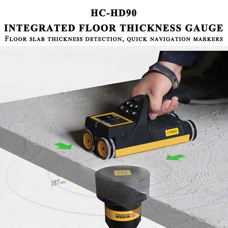 HC-HD90 Wireless Floor Thickness Detector with Intelligent Positioning IP55 Protection 1 Year Warranty