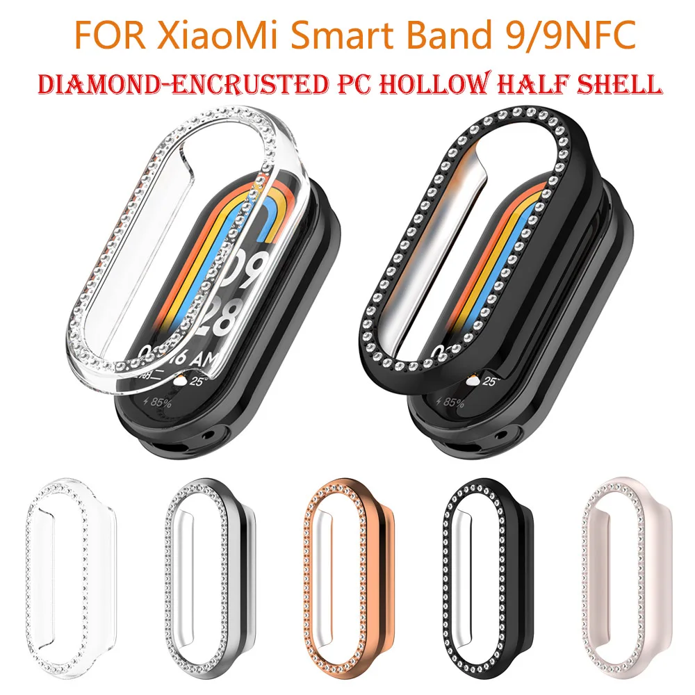 Étui de protection pour Xiaomi Mi Band 9 9NDavid, coque PC, Diamond Encrspot. com, Smart 9/9nfc