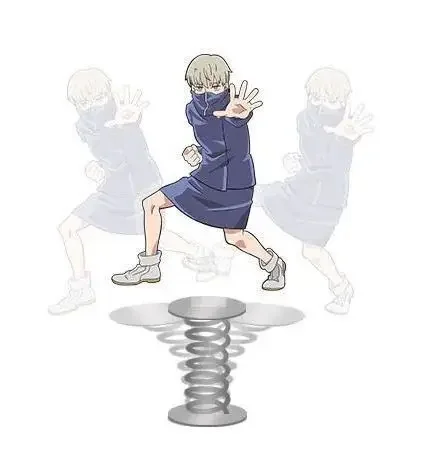 New Jujutsu Kaisen Anime Acrylic Figure Spring Shaking Head Toys Gojo Satoru Yuji Itadori Car Decoration Collection Gift 10cm