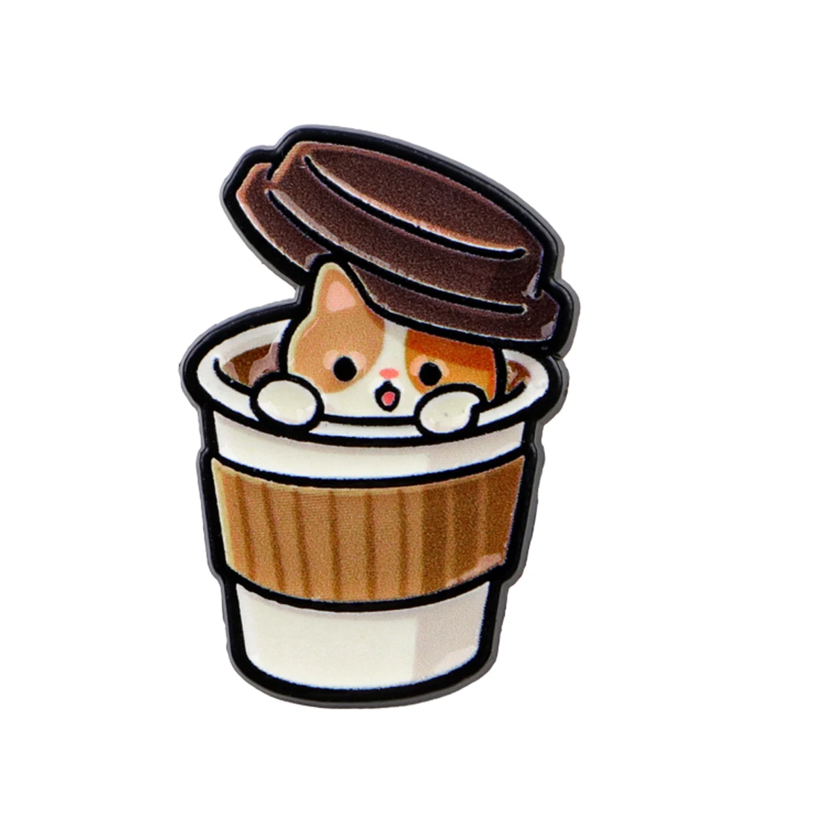 Cute Black Cat Enamel Lapel Pin, Gift for Friends