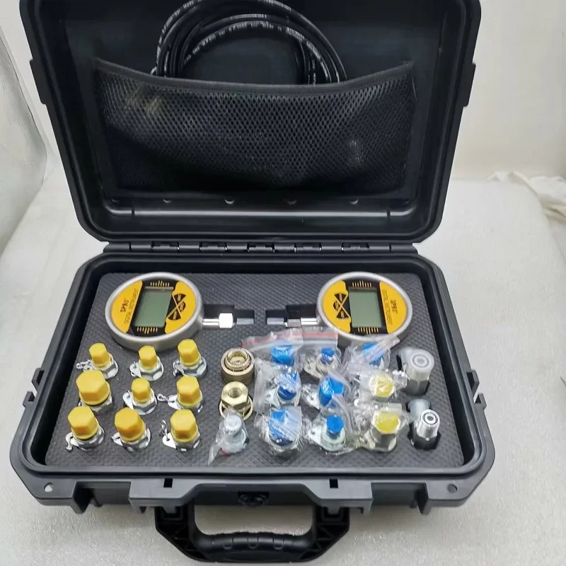 Construction Machinery Parts Universal Digital Pressure Gauge Hydraulic  Test Kit for Mechanic