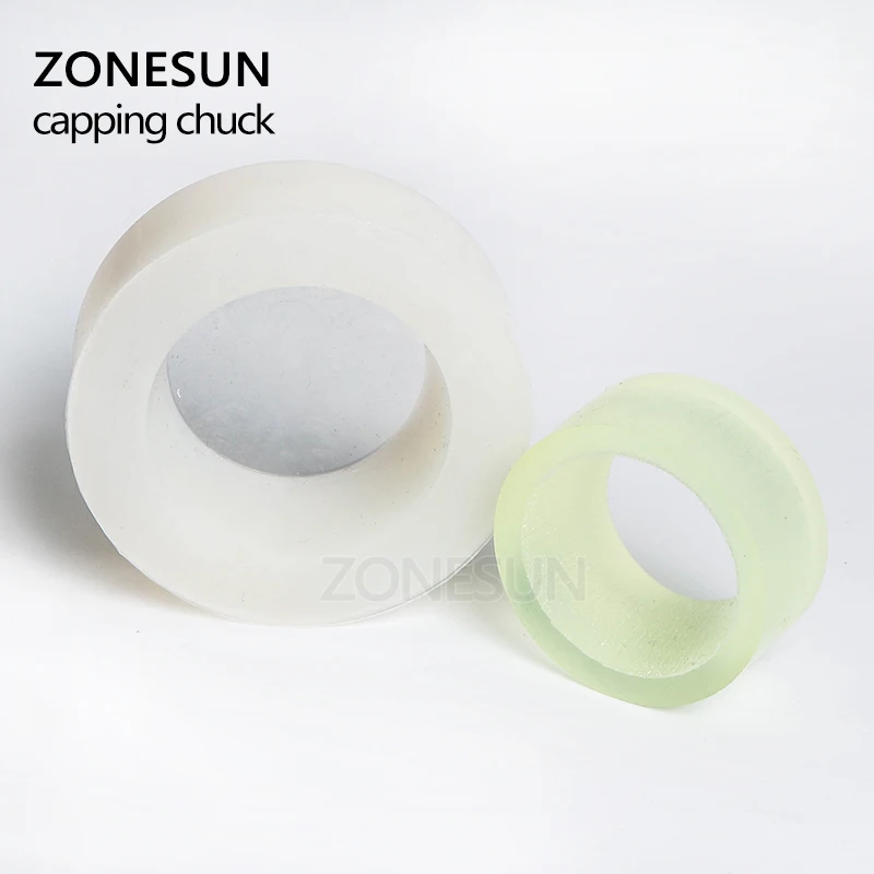 ZONESUN – mandrin de capsulage en Silicone, tapis en caoutchouc pour bouteille ronde en plastique avec anneau de sécurité, 28-32mm 38mm