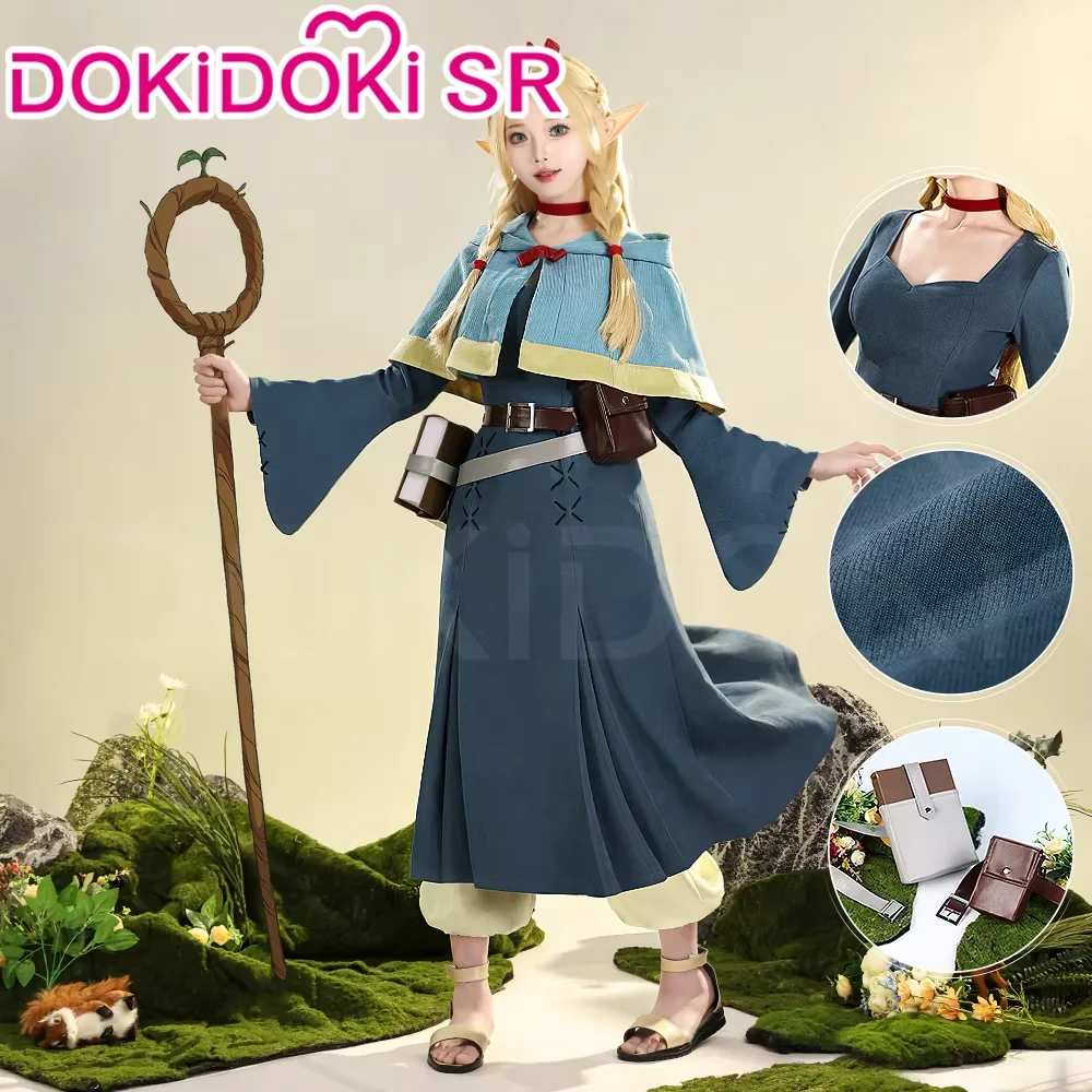 IN STOCK Marcille Donato Cosplay Costume Anime Delicious in Dungeon Cosplay DokiDoki-SR Women Uniform Dress Marcille Cosplay