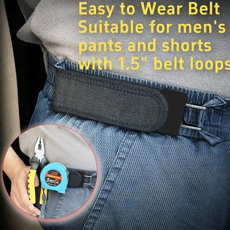 Hot Unisex Buckleless Elastic - Men'S Formal Wear Belt 评论和价格