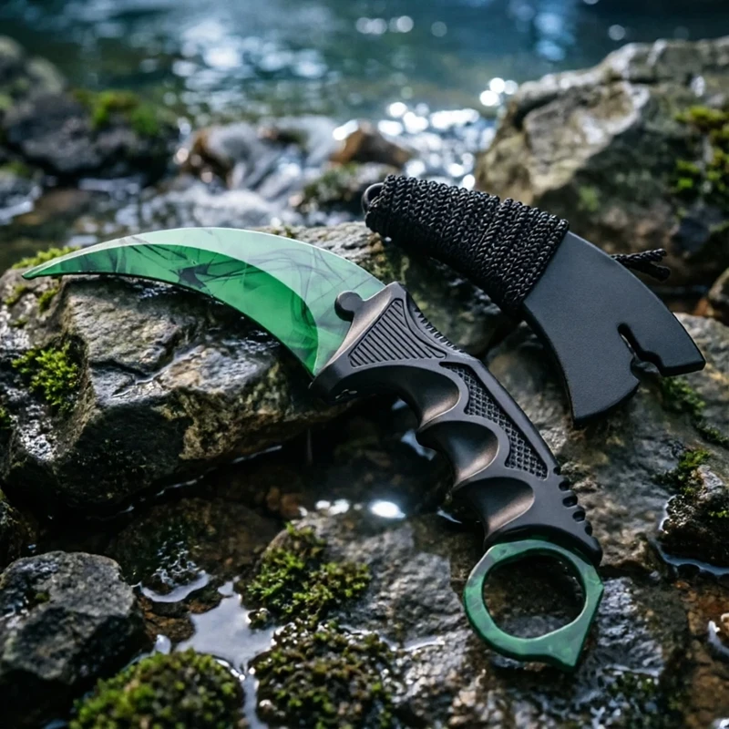 Image of Sicherheits-Trainingsrequisite mit gebogenem, ungeschliffenem Schaft und ergonomischem Griff, mehrfarbige Optionen für Übung und Cosplay