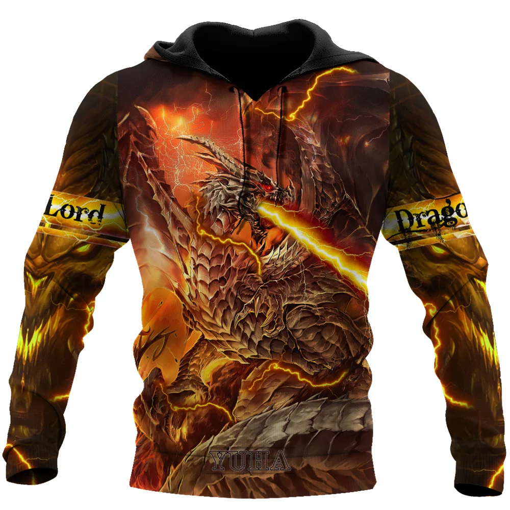 Tattoo and Dungeon Dragon 3D Printed Unisex Deluxe Hoodie Men Sweatshirt Streetwear Pullover Casual Jacket Tracksuit
