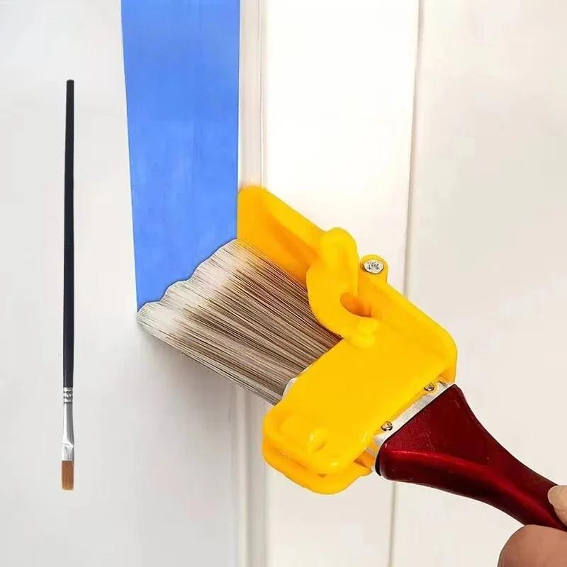 Professional Corner Paint Brush for Walls & Ceilings - Handheld Edger Tool with Clean Cut for Latex Paint, Ideal for Indoor/Outr