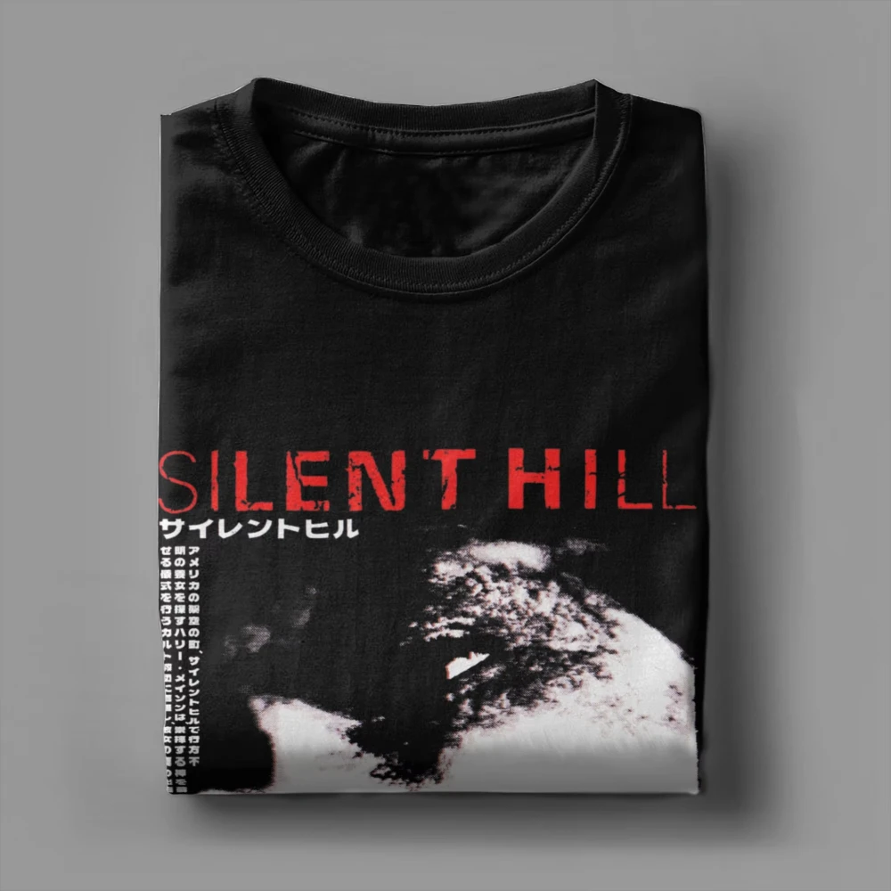 الرجال سايلنت هيل 1 لعبة مطبوعة تي شيرت الملابس القطنية مضحك المرأة قصيرة الأكمام الياقة المستديرة تي شيرت جديد وصول تي شيرت #4