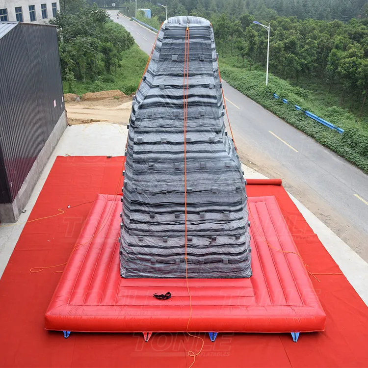 outdoor children inflatable rock climbing wall, kids inflatable climbing mountain game for sale