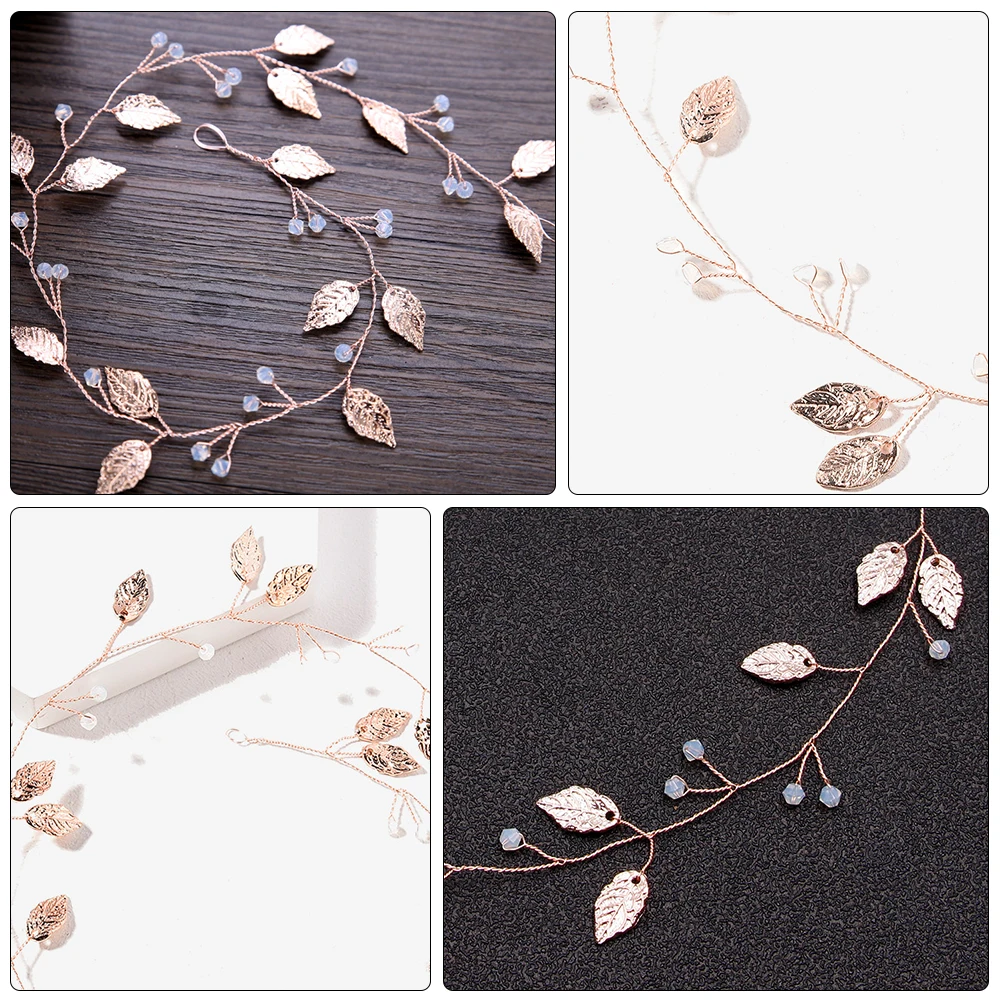 

Bridesmaid Headband Hair Comb Accessories Goldenes Stirnband Artificial Vine Alloy Miss