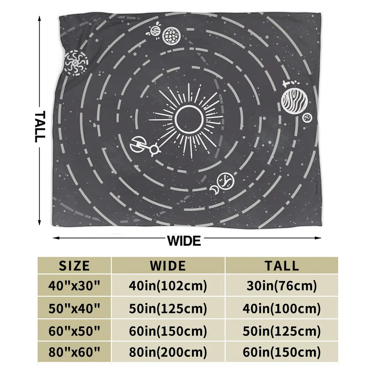 Outer Wilds Solar System Blanket Soft Warm Flannel Throw Blanket Bedding for Bed Living room Picnic Travel Home Couch