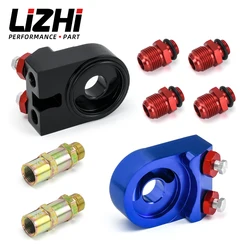 LIZHI - AN10 Universal Oil Filter Cooler Sandwich Plate Adapter M20*1.5 and 3/4UNF-16 Turbo T3 T4 Engine Plate LZ6723