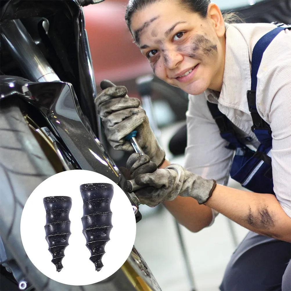 60 Pcs Tire Repair Screws Kit Emergency Nails Motorcycle Heavy Duty Rubber for Patch Tools view 3