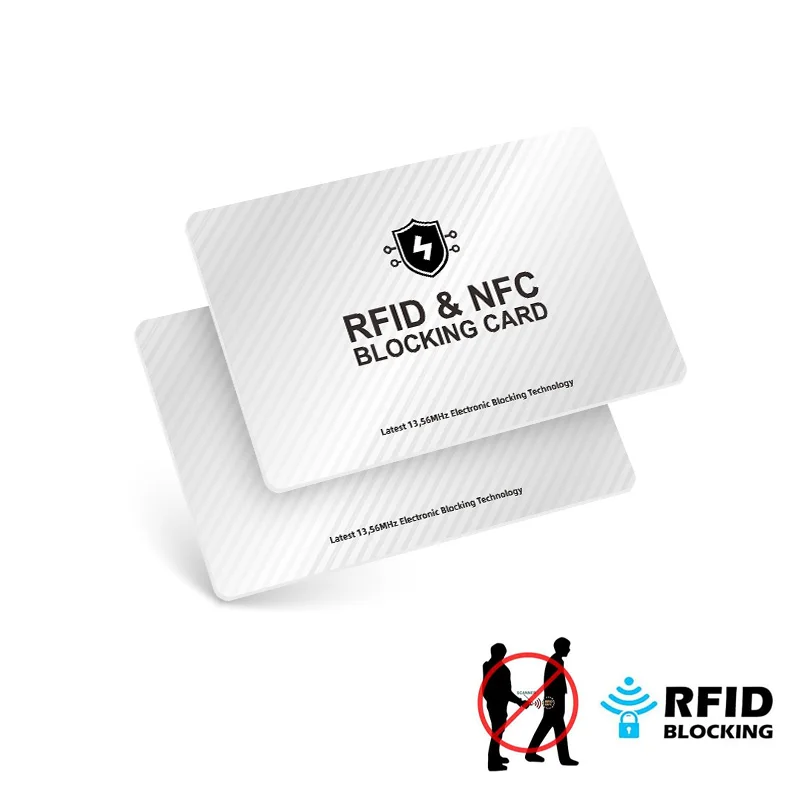 RFID Blocking Cards Contactless NFC Debit Credit Card Passport Protector Blocker Set Smart Anti-theft Design Perfectly