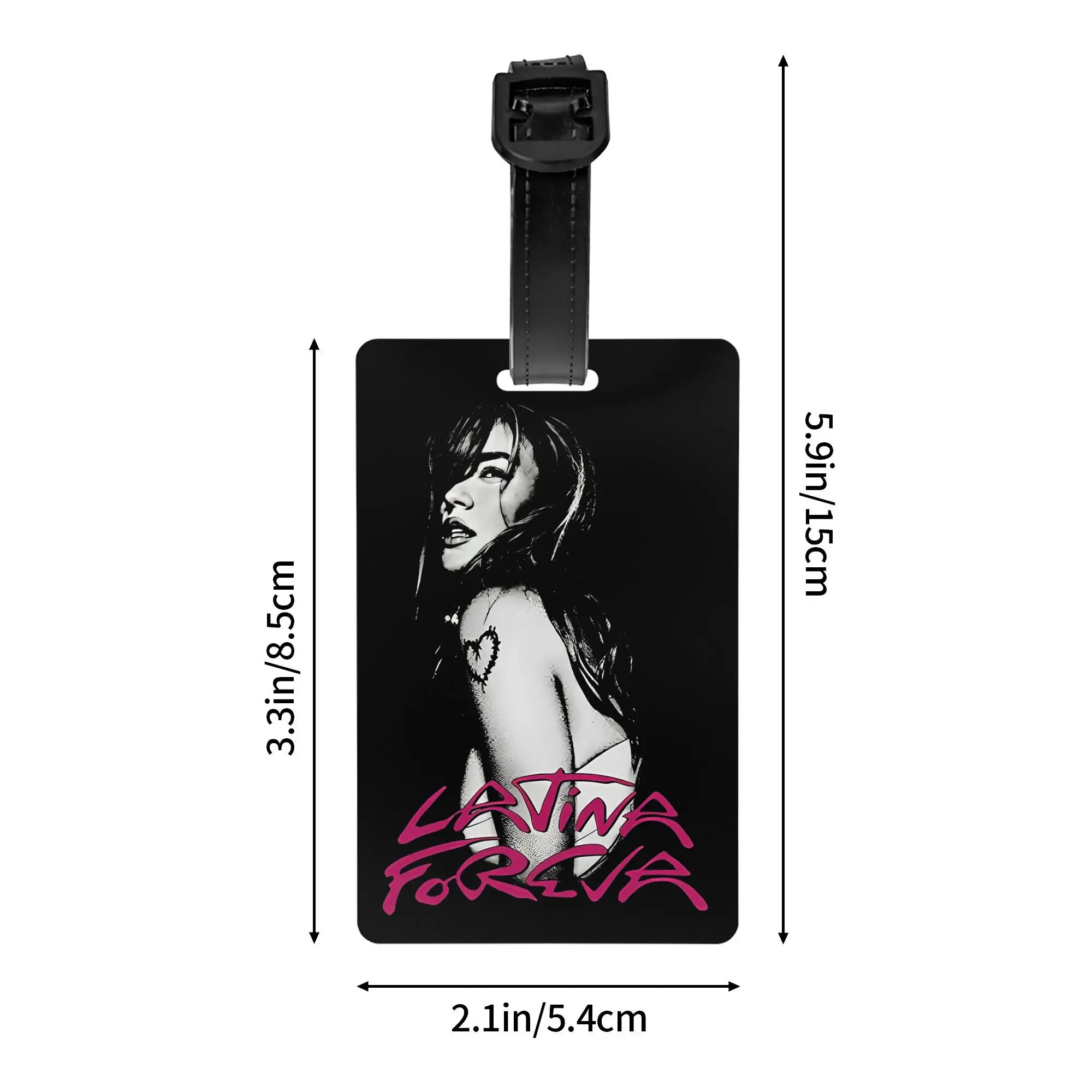Karol G LATINA FOREVA 荷物タグ トラベル アクセサリー ホルダー 手荷物搭乗タグ ホルダー 荷物タグ ID アドレスラベル