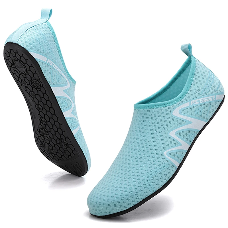 Men Water Aqua Shoes Women Swimming Sneakers Barefoot Sandals Beach Wading Flats Unisex Breathable Quick Dry Footwear