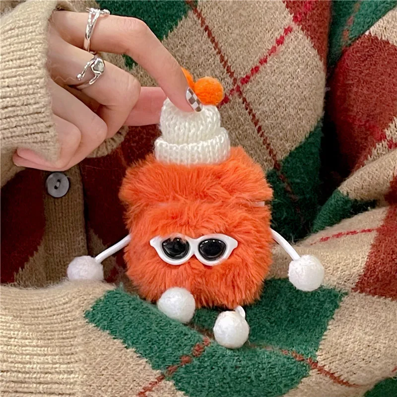 Новинка 2022, пушистый чехол для AirPods 3 21, милый плюшевый пушистый защитный чехол для девочек с 3D рисунком, аксессуары для AirPods Pro 2, чехол