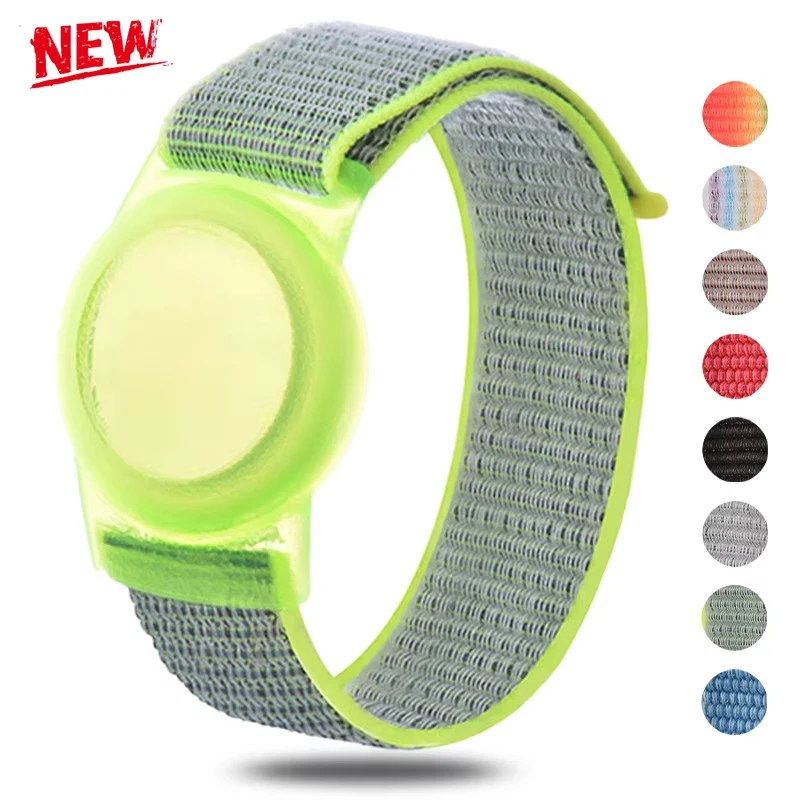 Braided Solo Strap For Apple AirTags Kids Wristband Anti-Scratch Cover Accessories For Air Tag GPS Tracker Holder With Bracelet