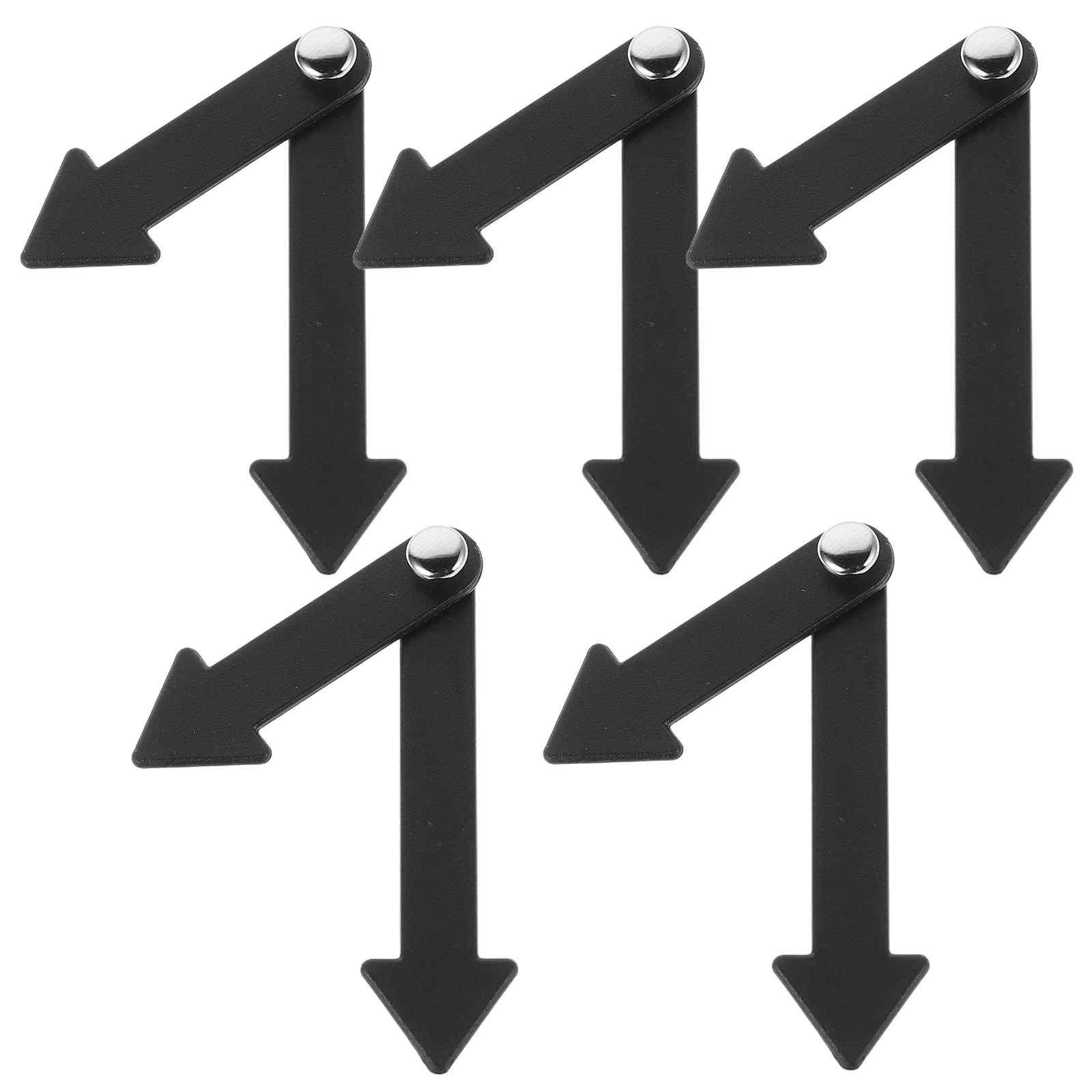 5 ชิ้นการสอนนาฬิกามือ Prop นาฬิกาพลาสติกตัวชี้สําหรับเวลาการเรียนรู้และการสอนเด็ก DIY บอกเวลานาฬิกาอะไหล่นาฬิกามือ