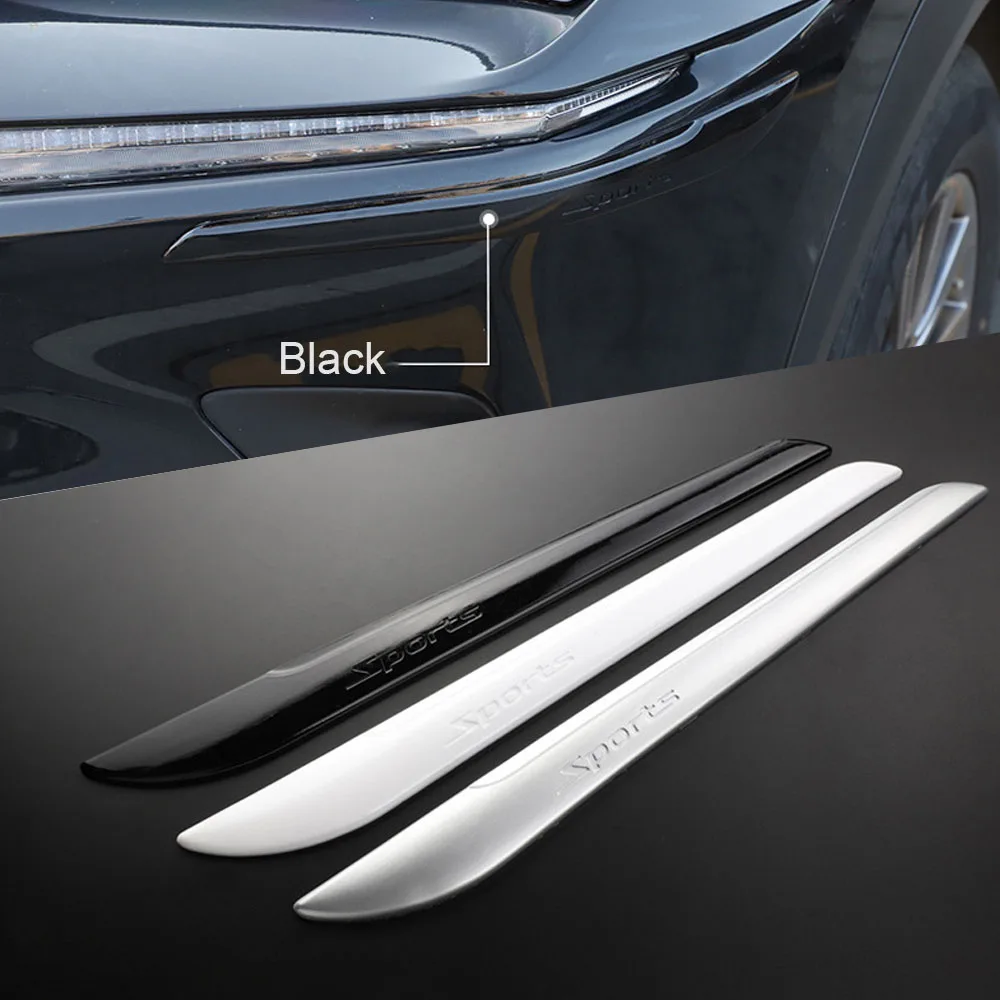 2pcs ประตูรถ Anti Scratch แถบ Anti-collision สติกเกอร์รถด้านหน้าด้านหลังกันชน Protector Corner GUARD Decal อุปกรณ์เสริม