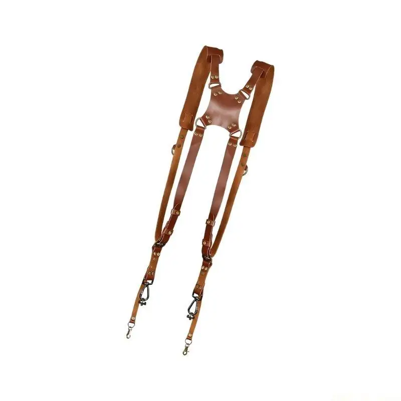 M5TD Ergonomic Leather Camera Carriers Straps For Professional Photographers Quick Adjustable Shoulder Support