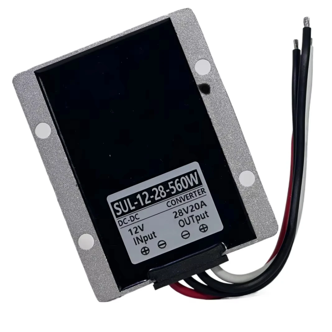 Guaranteed 12V To 28V 10A 280W DC DC Power Converter Module for LED Lights Operating Temp -30C To +85C 74x74x32mm